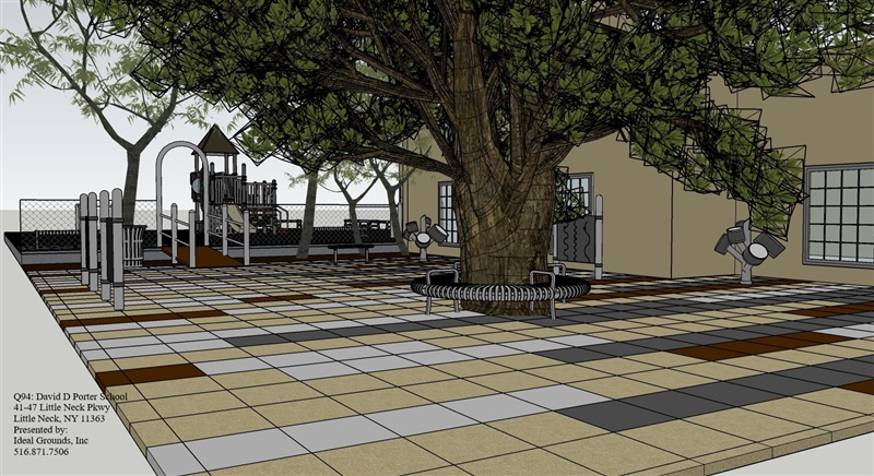 School Playground with TPV Blended Tiles preview 8
